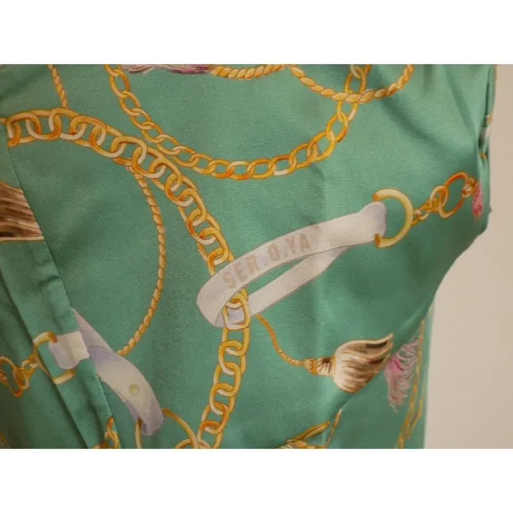 SER.O.YA Farah silk mini dress size Medium NWT Revolve brand - Picture 6 of 9